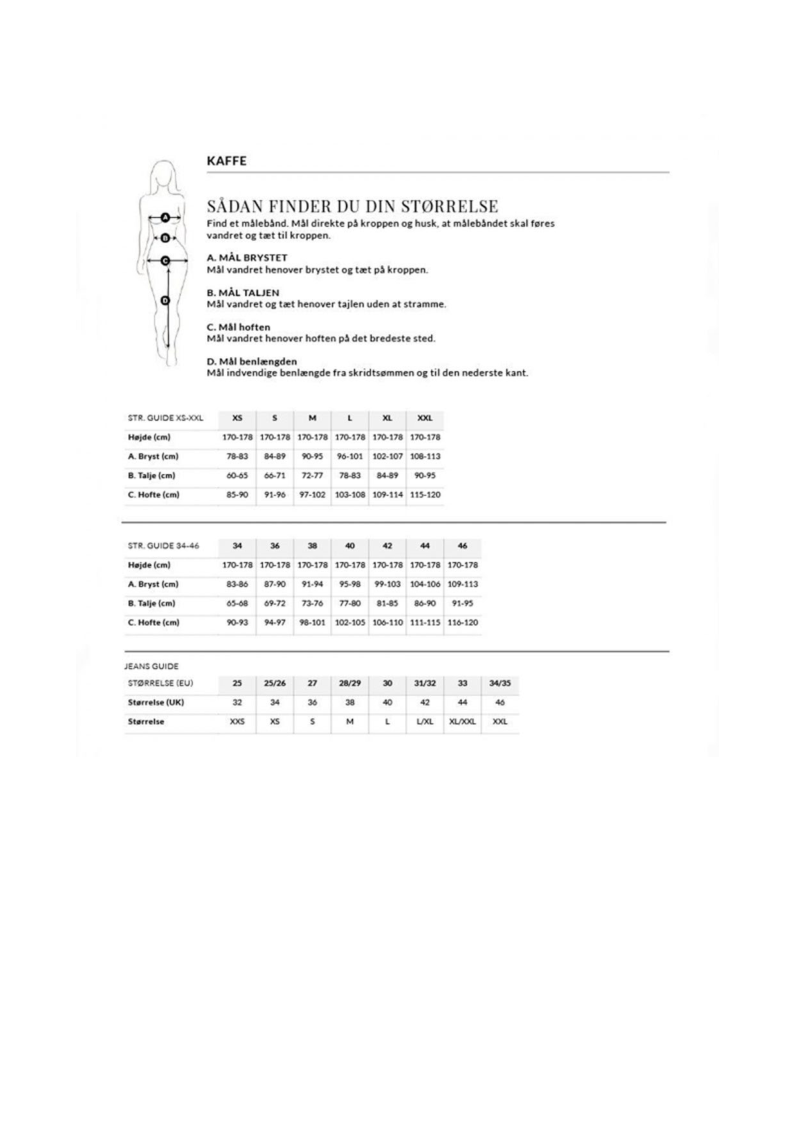 

Størrelsesguide

