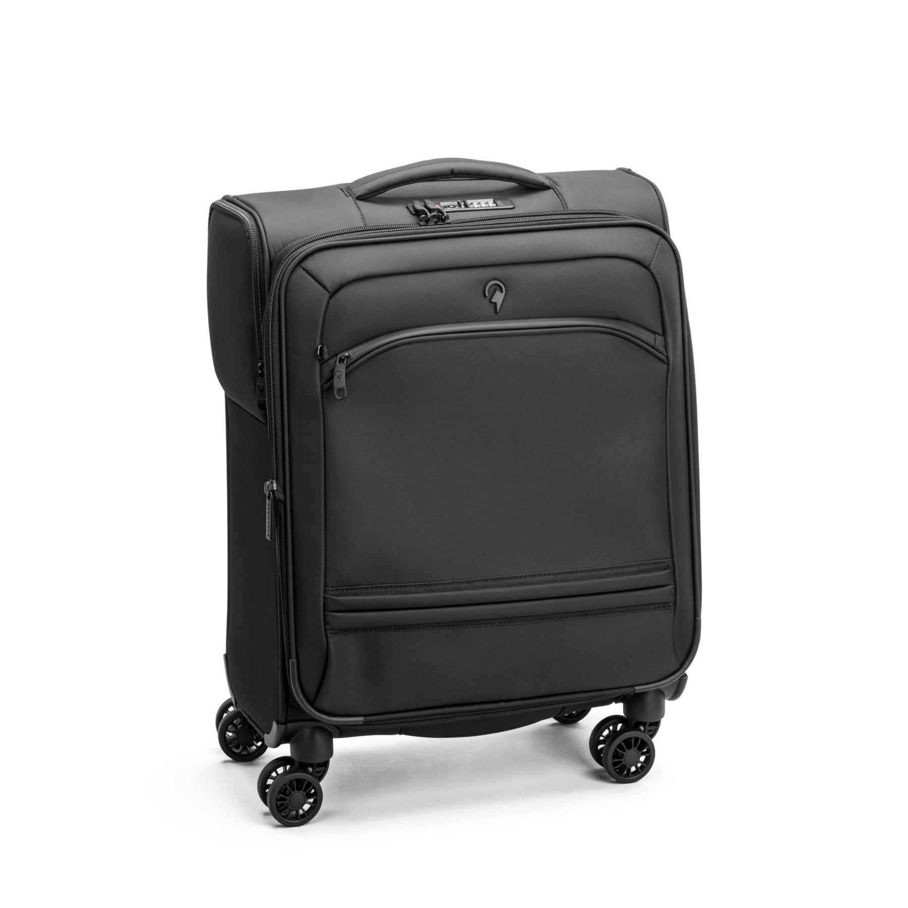 Carlobolaget - Boarding, kabinkuffert 55 cm 4 hjul 55 x 40 x 20 (+3) cm Sort