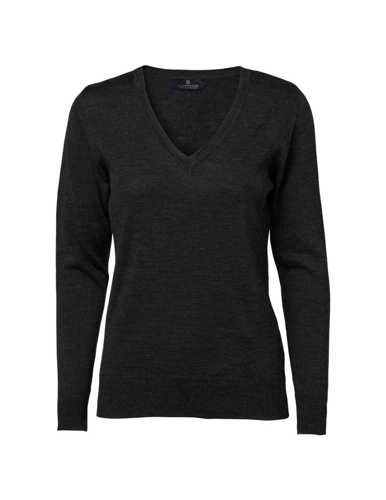Clipper - Copenhagen Pullover V Neck Rib, Dame