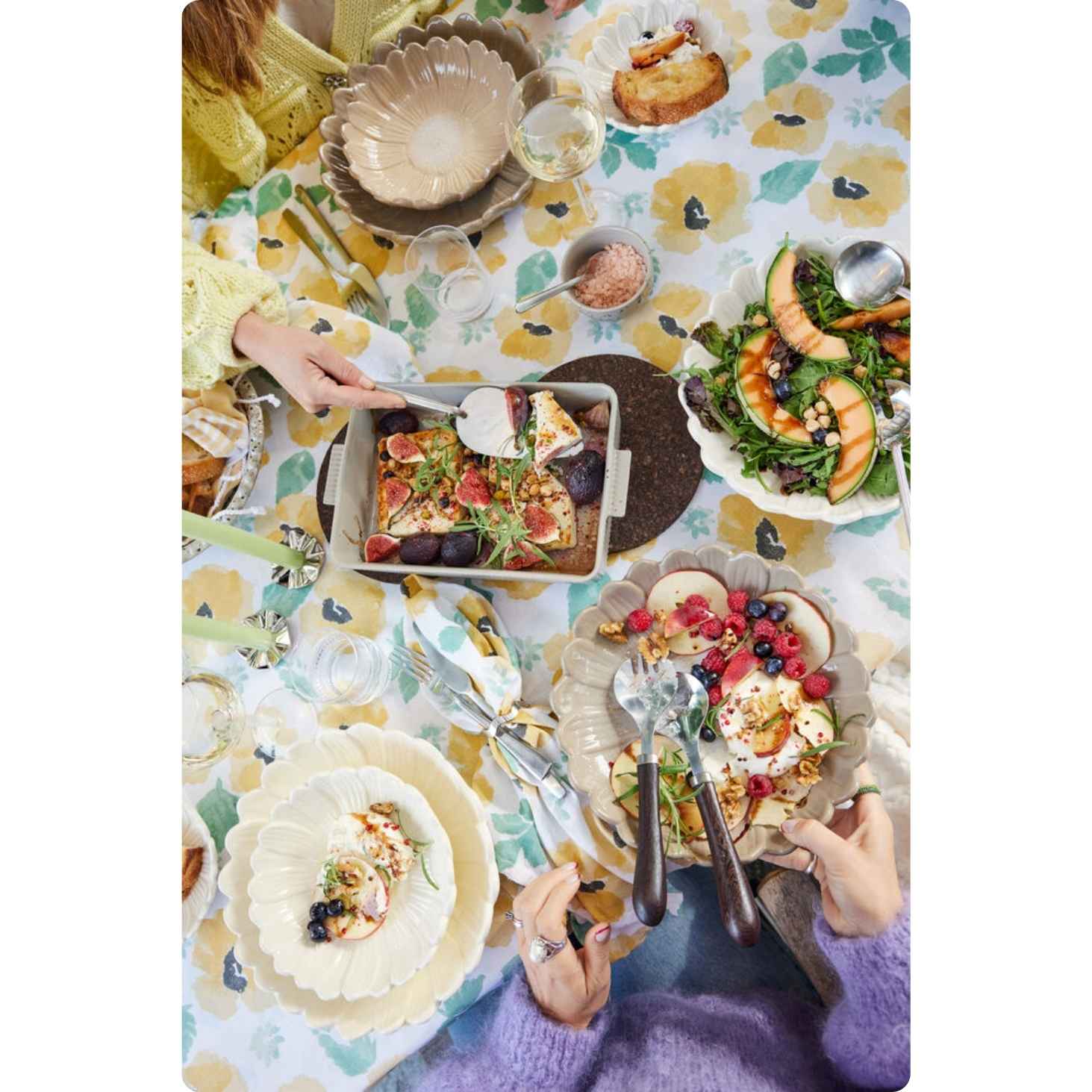 Sagaform Dagny Tallerken og skåle sæt – Hvid