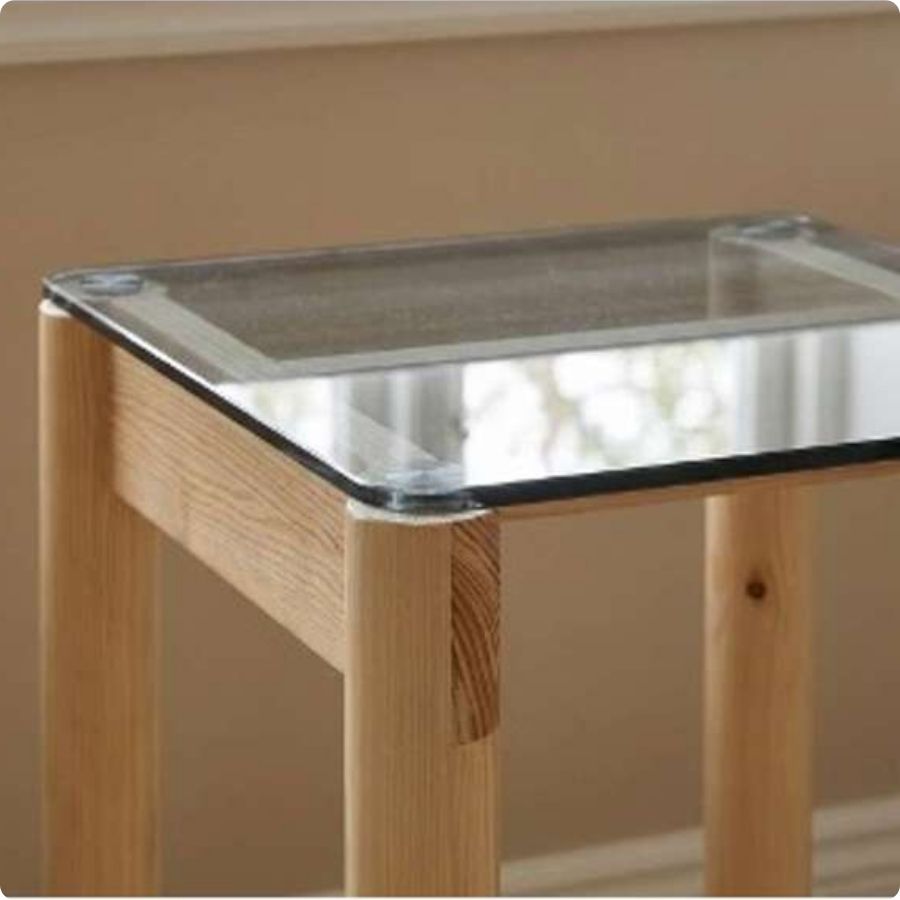 SACKit Side Table fyrtræ/glas 