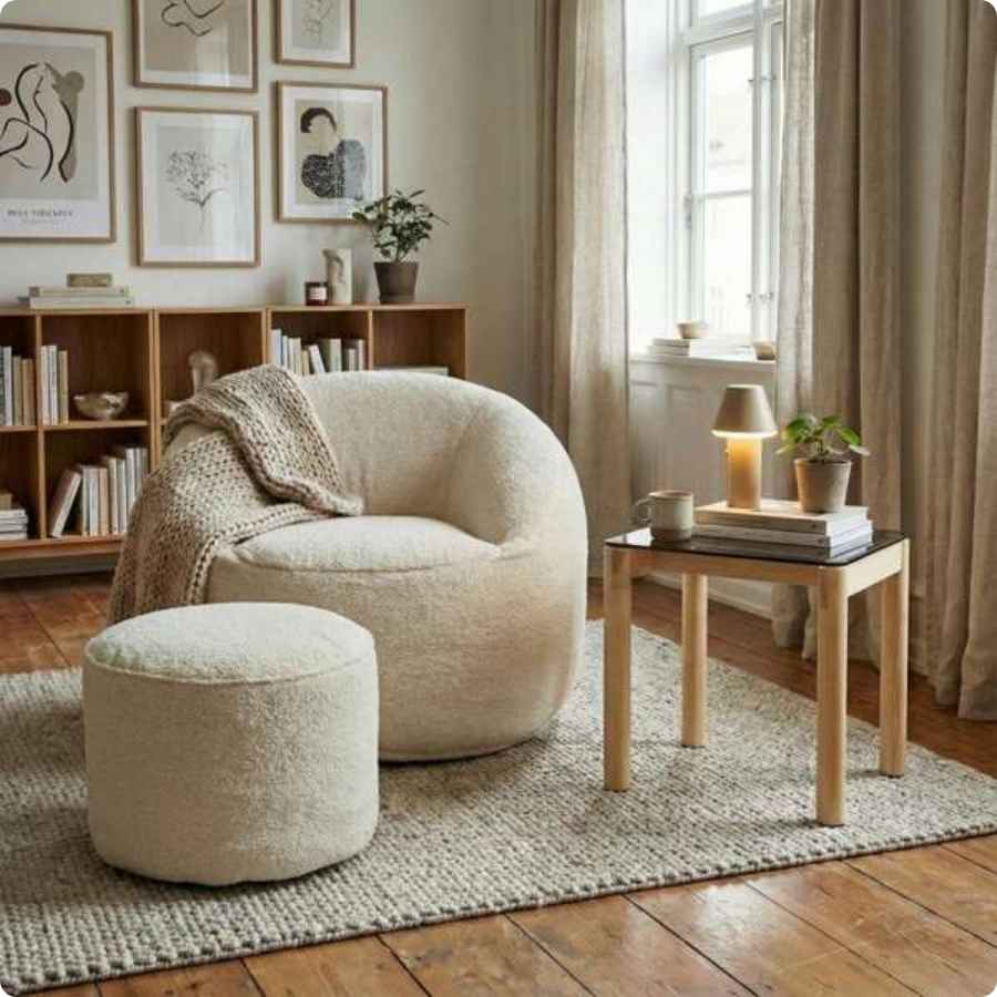 SACKit Side Table fyrtræ/glas 