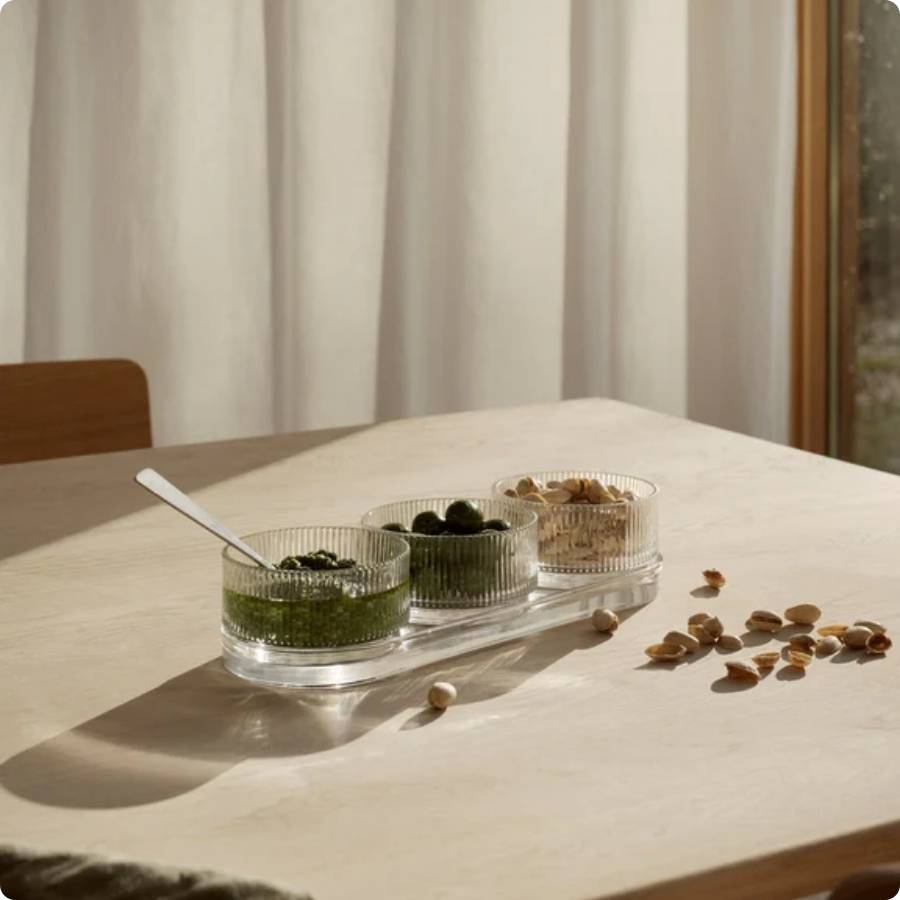 Pilastro cocktailsæt – shaker, 12 glas & tapas