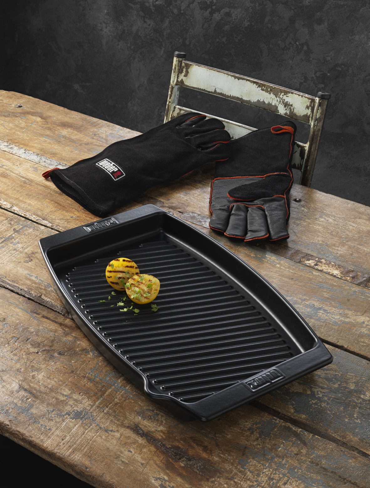

Weber grillhandsker læder, Weber Ceramic grillfad