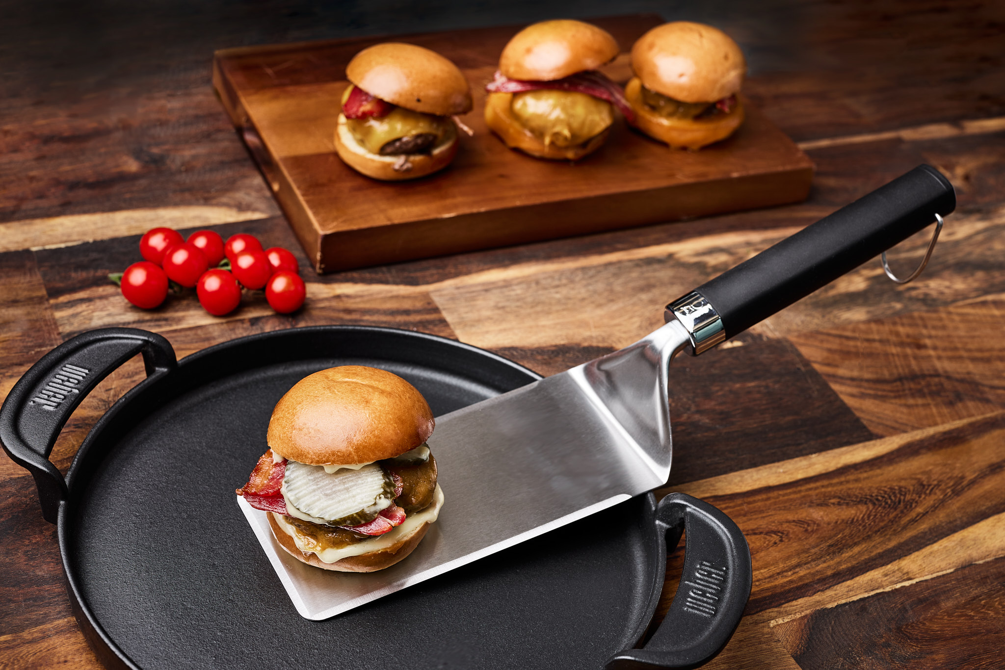 

Weber smashed burger sæt